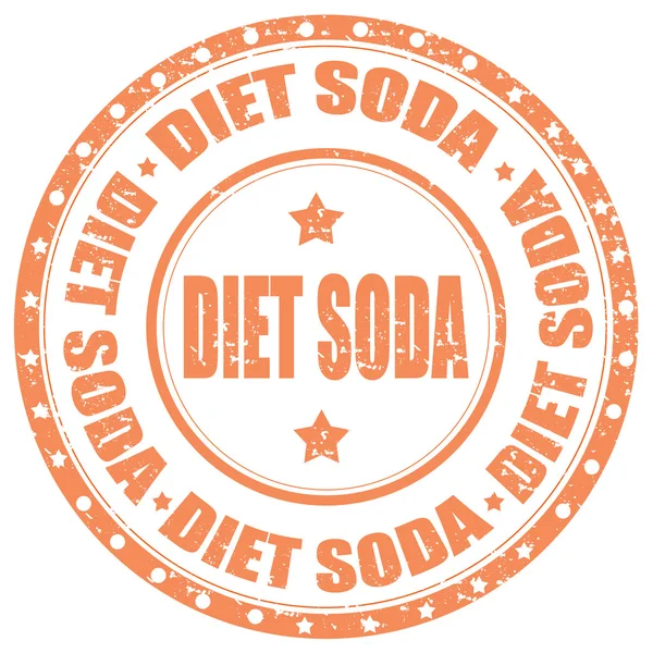 Sello de soda dietética — Vector de stock