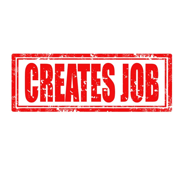 Creates Job-stamp — Stock Vector