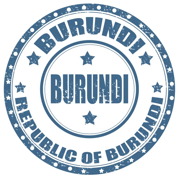 Sello de Burundi — Vector de stock