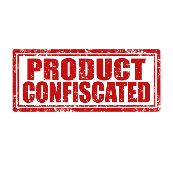 Producto Sello confiscado — Vector de stock