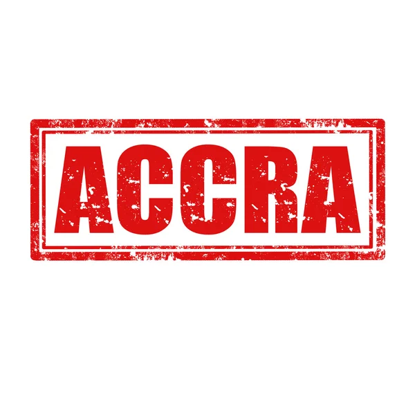Timbre d'Accra — Image vectorielle