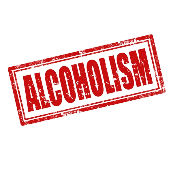 Alkoholismus-Marke — Stockvektor