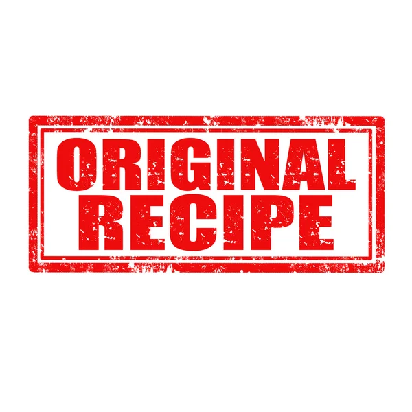 オリジナル レシピ スタンプ — ストックベクタ