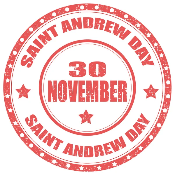 Saint andrew gün damgası — Stok Vektör