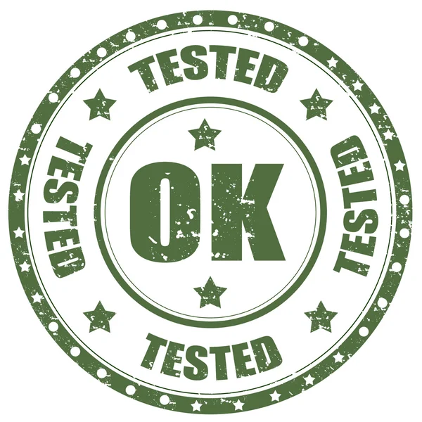 Tested-OK — Stock Vector
