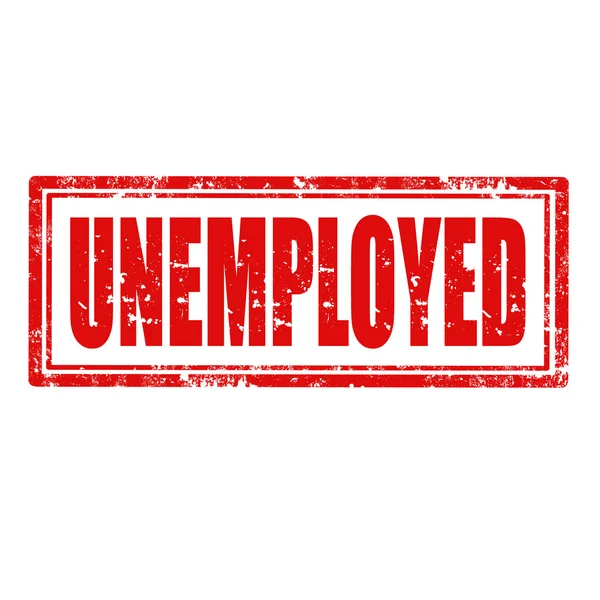 Carimbo dos desempregados — Vetor de Stock
