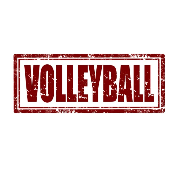 Volleyball-stamp — Stock Vector