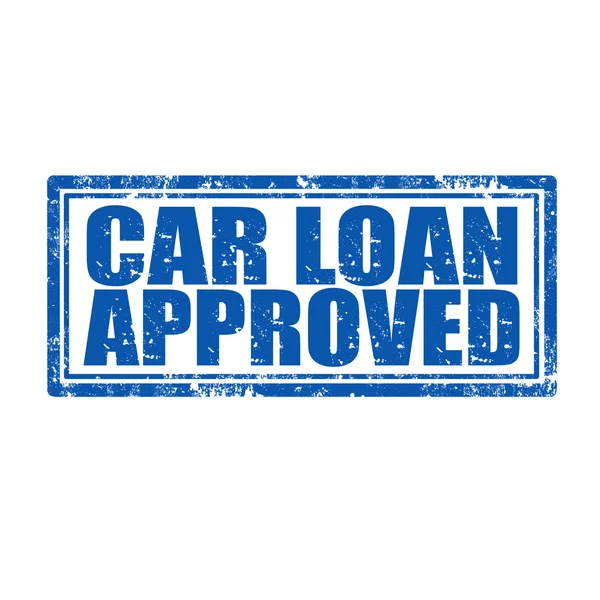 Car Loan Approved-stamp — Stock Vector