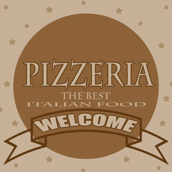 Pizzeria — Stockvector