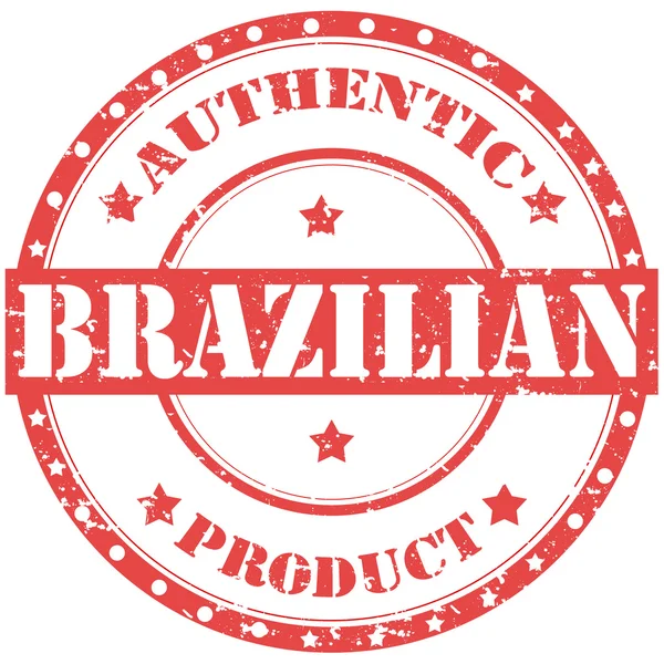 Äkta brasiliansk — Stock vektor