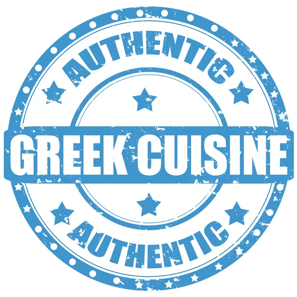 Görög konyha-bélyegző — Stock Vector
