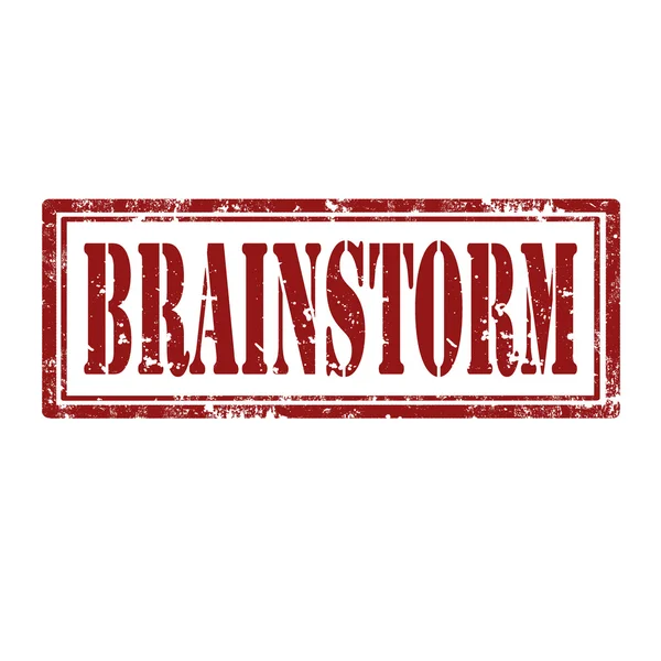 Brainstorm-stamp — Stock Vector