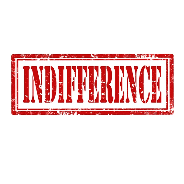 Indifference-stamp — Stock Vector