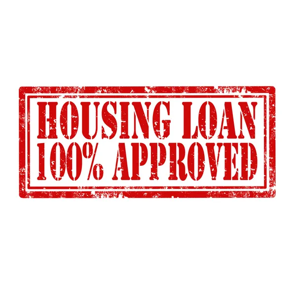 Housing Loan-stamp — Stock Vector