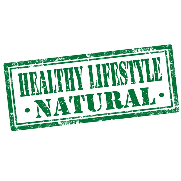 Healthy Lifestyle-stamp — Stock Vector