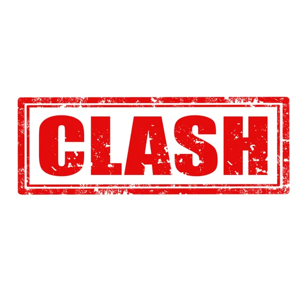 Clash-bélyeg — Stock Vector