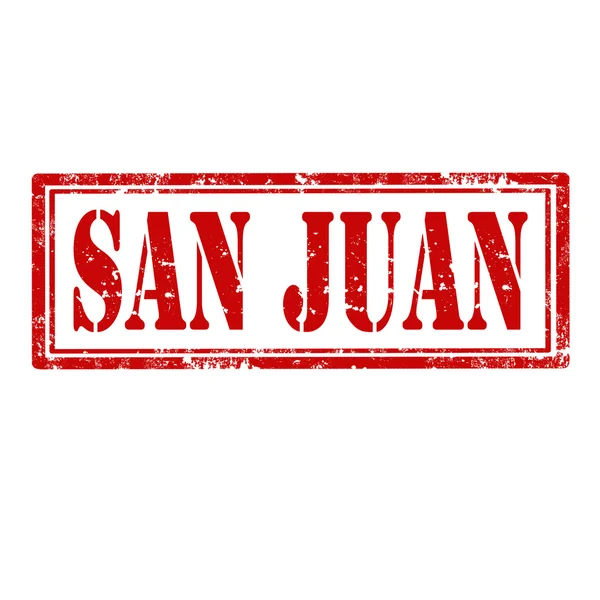 Timbre de San Juan — Image vectorielle