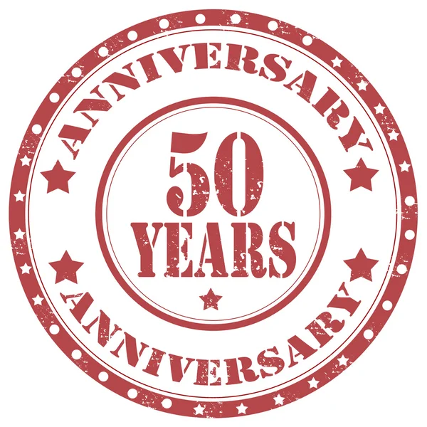 Aniversary-50 years — Stock Vector