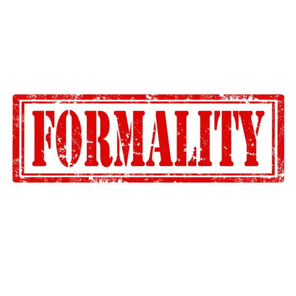 Formality-stamp — Stock Vector