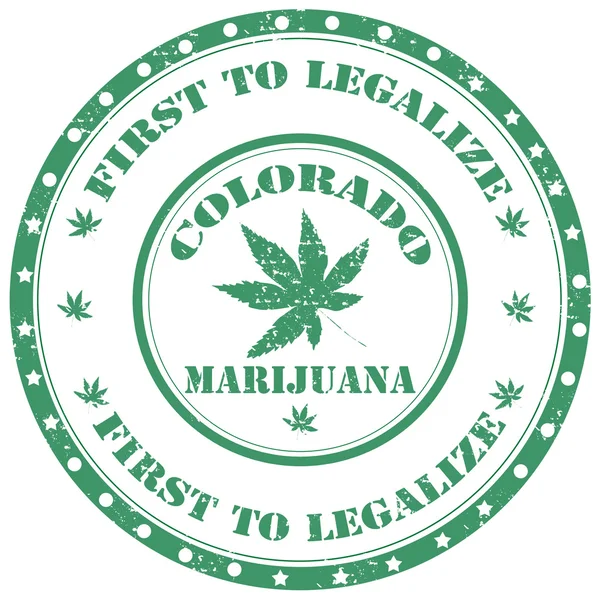 Marihuana první legalizovat — Stockový vektor