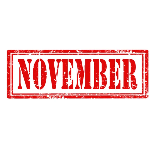 Ноябрьская марка — стоковый вектор