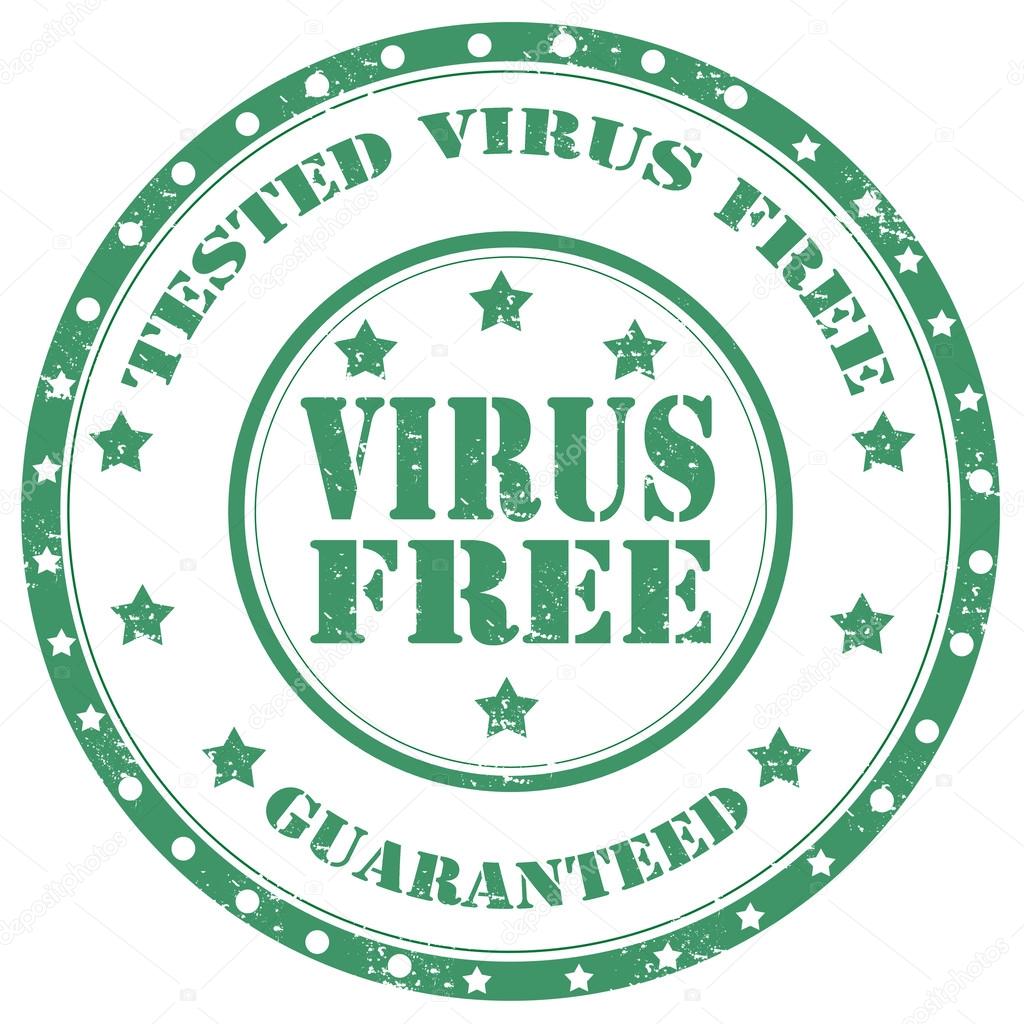 Virus Free-stamp