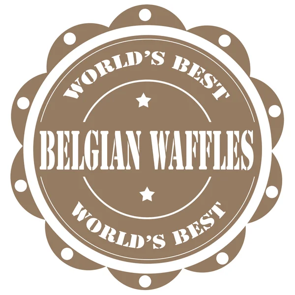Belgische wafels — Stockvector