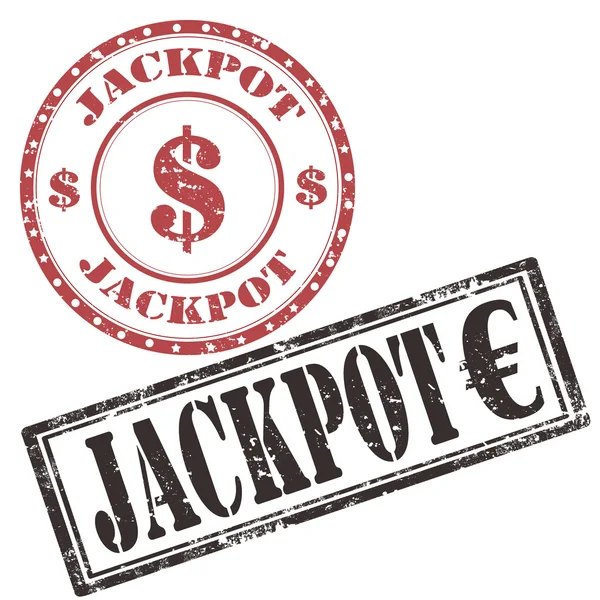 Francobolli Jackpot — Vettoriale Stock