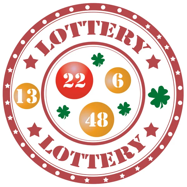 Lottery-label — Stock Vector