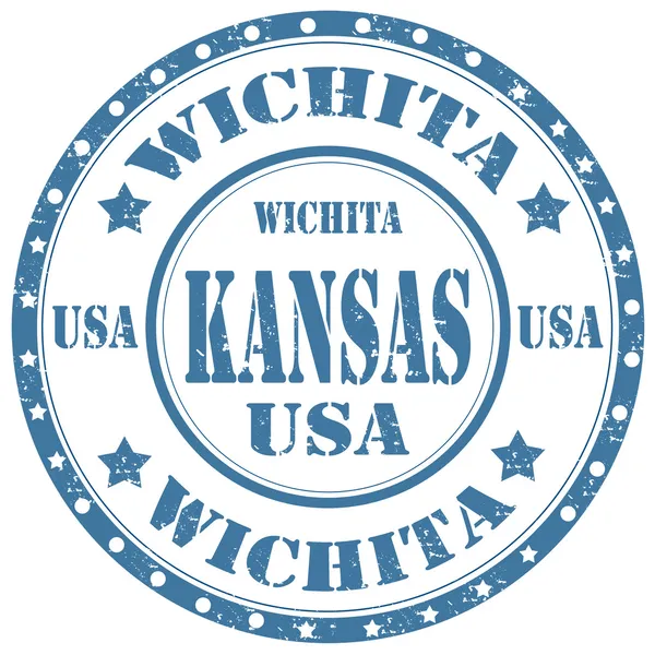 Wichita-kansas — Stockový vektor