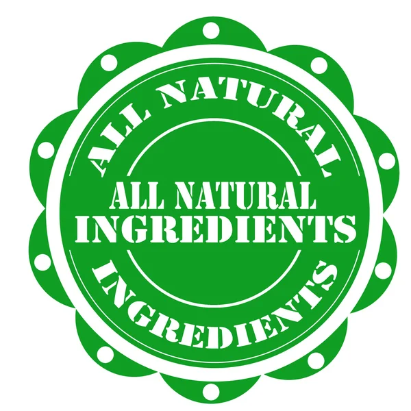 Tous les ingrédients naturels — Image vectorielle