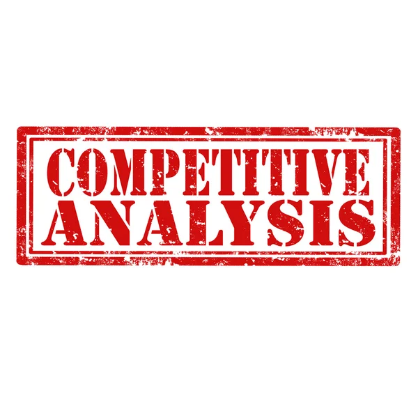 Competitive Analysis-stamp — Stock Vector