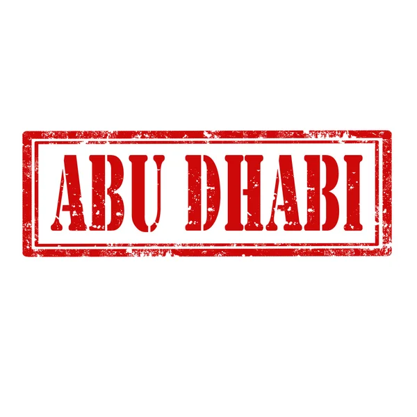 Abu dhabi-carimbo — Wektor stockowy