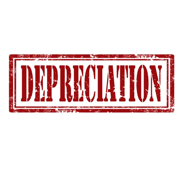 Sello de depreciación — Vector de stock