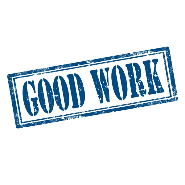 Good Work-stamp — Stock Vector