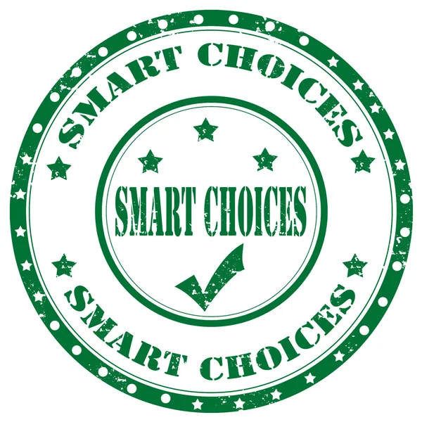 Smart Choices-stamp — Stock Vector