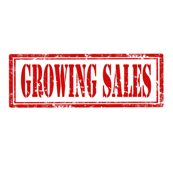 Growing Sales-stamp — Stock Vector