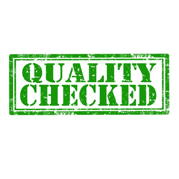 Quality Checked-stamp — Stock Vector