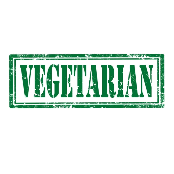 Vegetarische-stempel — Stockvector