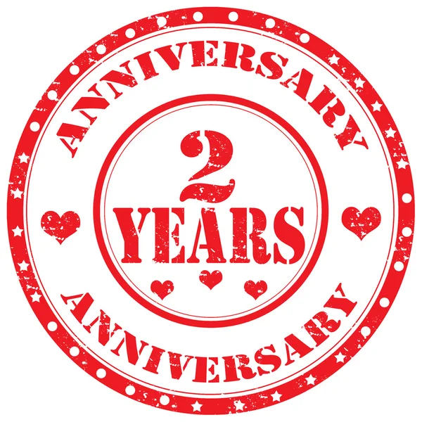 Anniversary-stamp — Stock Vector