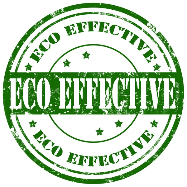 Eco Efficace timbro — Vettoriale Stock