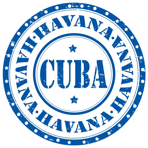 Гавана-Куба-штамп — стоковый вектор