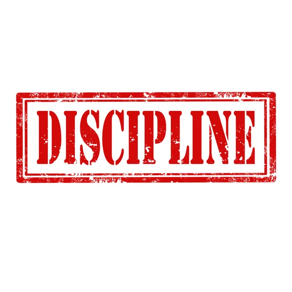 Discipline-stamp — Stockvector