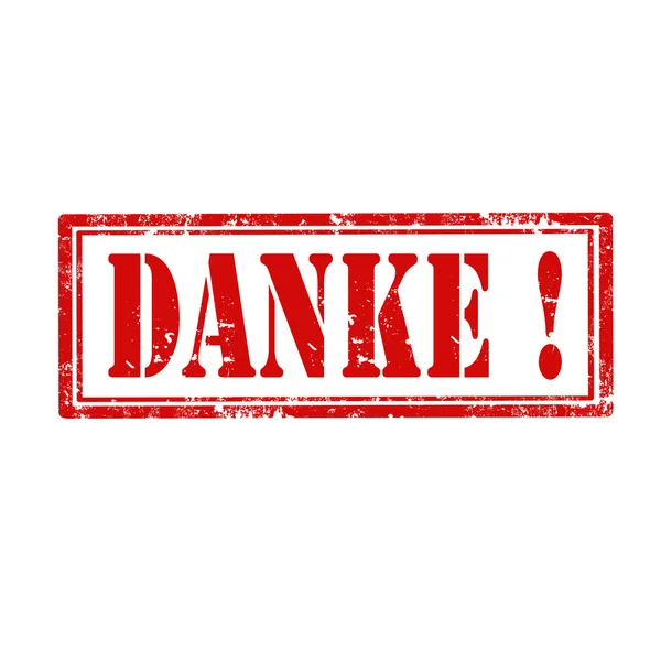 Danke! -Marke — Stockvektor