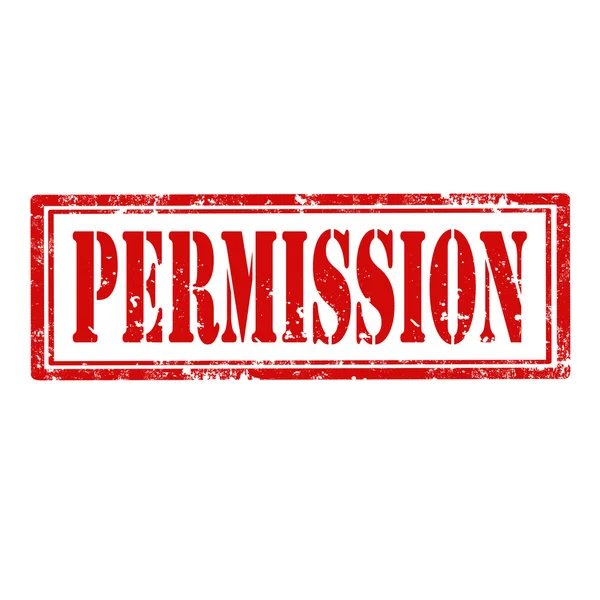 Permission-stamp — Stock Vector