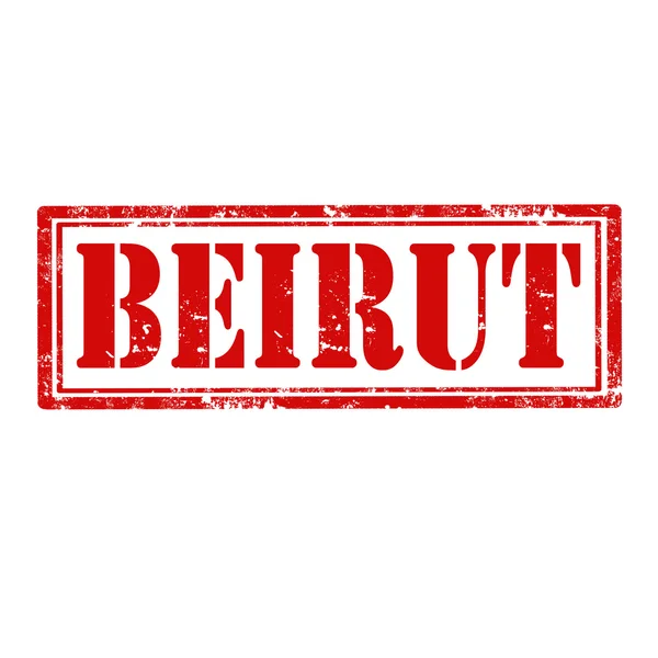 Beirut-stamp — Stock Vector