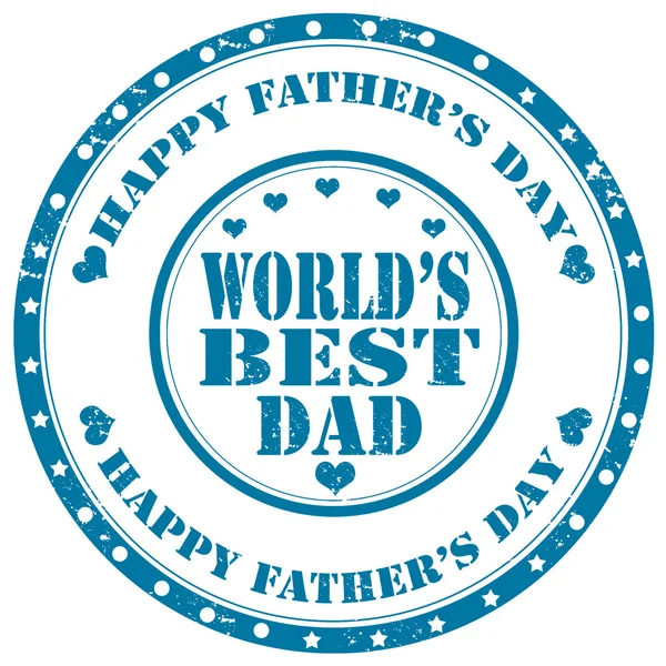 Happy Father 's Day-stamp — стоковый вектор