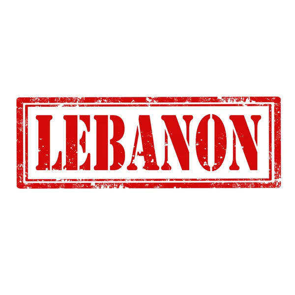 Libanon-stempel — Stockvector