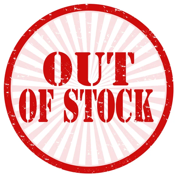 Out Of Stock-stamp — Stock Vector