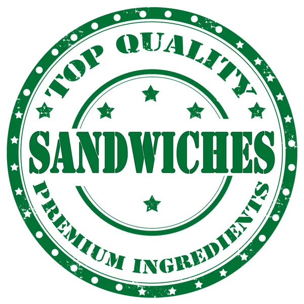 Sándwiches-sello — Vector de stock